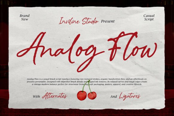 Analog Flow: The Imperfectionist Font for Modern Design