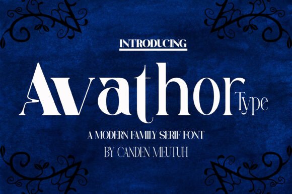 Avathor Type: Bold Serif Font for Modern Design