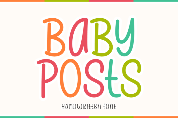 Baby Posts: The Handwritten Craft Font for Whimsical Designs