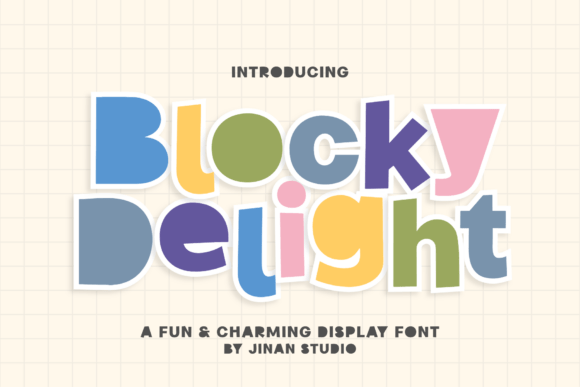 Blocky Delight: A Playful Font for Modern Design