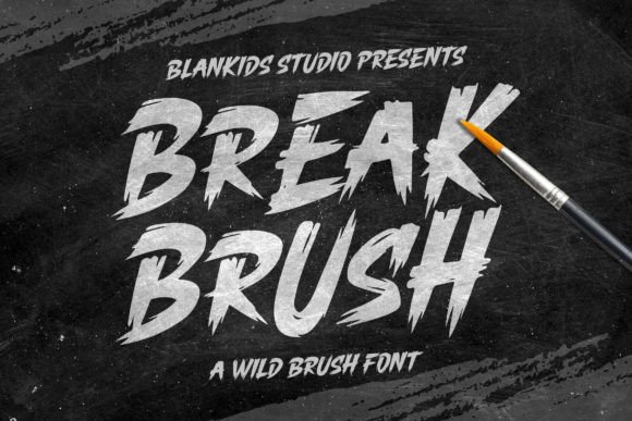 Break Brush: The Wild Font for Creative Branding