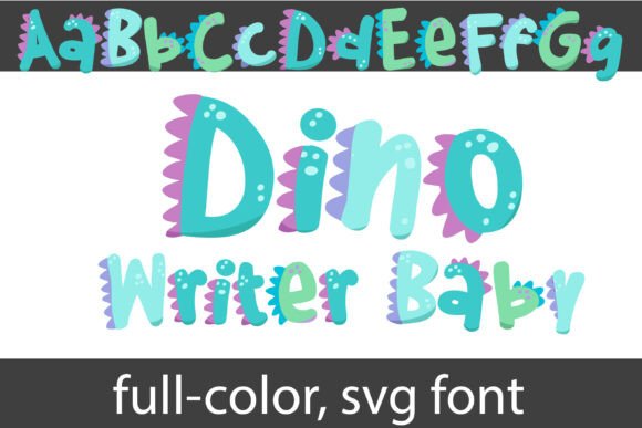 Dino Writer Baby: A Playful SVG Font for Creative Projects