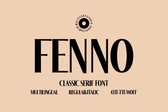 Fenno: Elevating Design with Timeless Serif Elegance