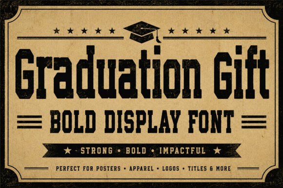 Graduation Gift: A Font for Scholarly Elegance