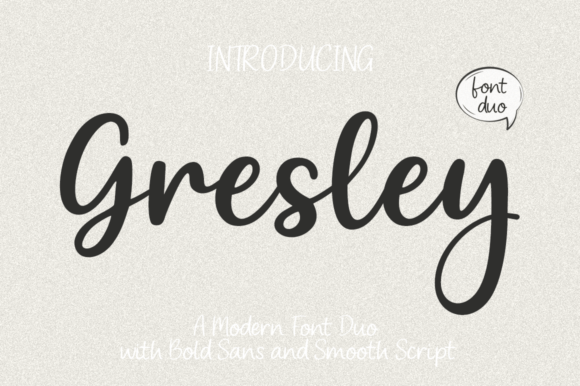 Gresley: A Modern Typeface Duo for Dynamic Design