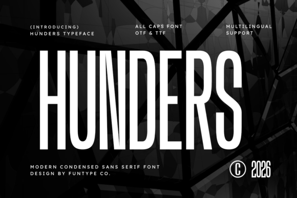 Hunders: The Modern Sans Serif for Powerful Design