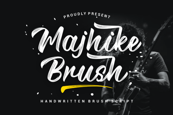 Majhike Brush: A Handwritten Font for Modern Design