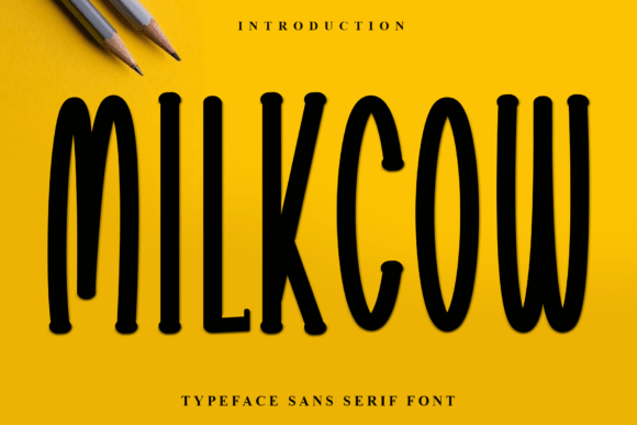 Milkcow: A Festive Typeface for Holiday Design