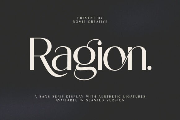 Ragion: The Modern Sans Serif for Premium Design