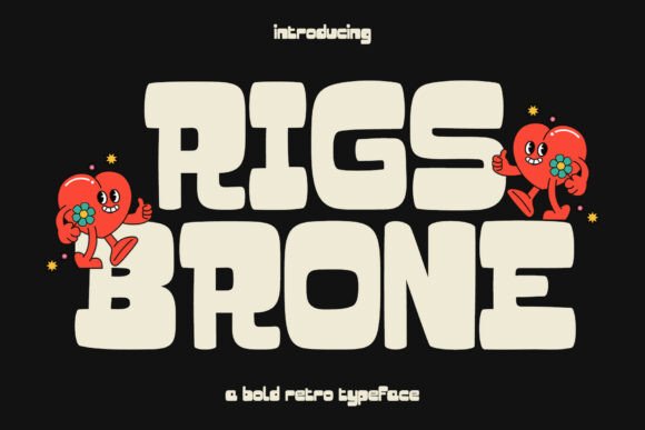 Rigs Brone: A Retro Vintage Font for Modern Design