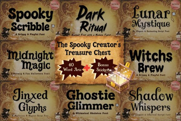 Spooky Creator Treasure Chest Bundle: Design Toolkit