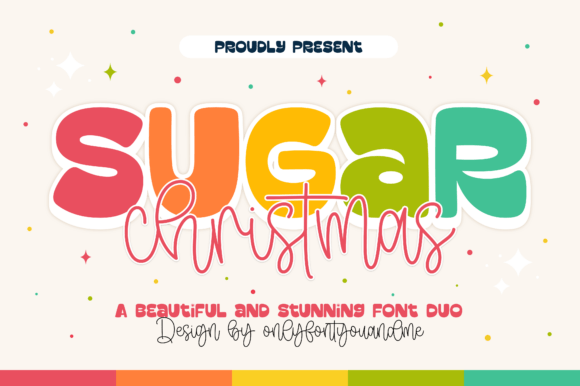 Sugar Christmas Duo: A Playful Typographic Pairing