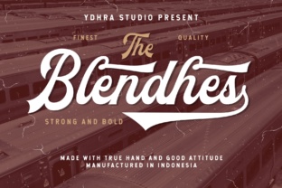The Blendhes: Bold Script Font for Impactful Design