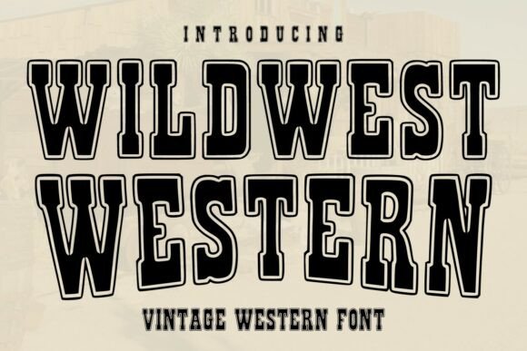 Wildwest Western: Bold Vintage Typography for Impact