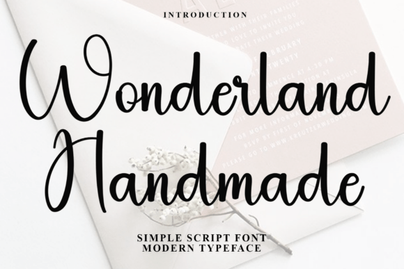 Wonderland Handmade: Enchanting Typography for Festive Designs