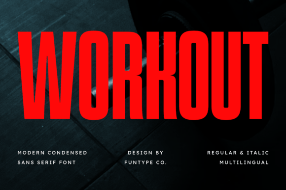 Workout Font: Commanding Attention in Modern Design